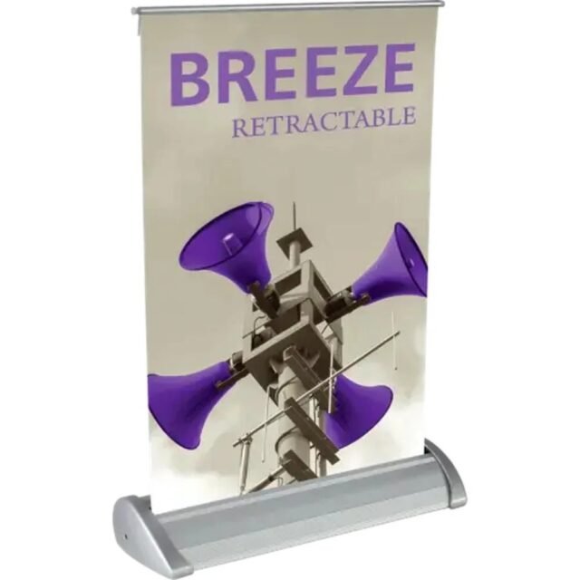Breeze 1 Retractable Tabletop Banner Stand  8.5W x 11.25H