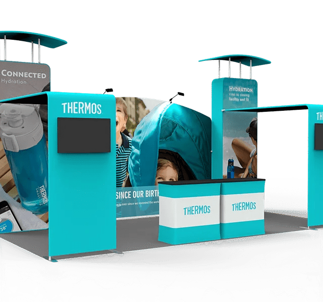 10ftx20ft Trade Show Exhibit Booth | Branded Display Kit