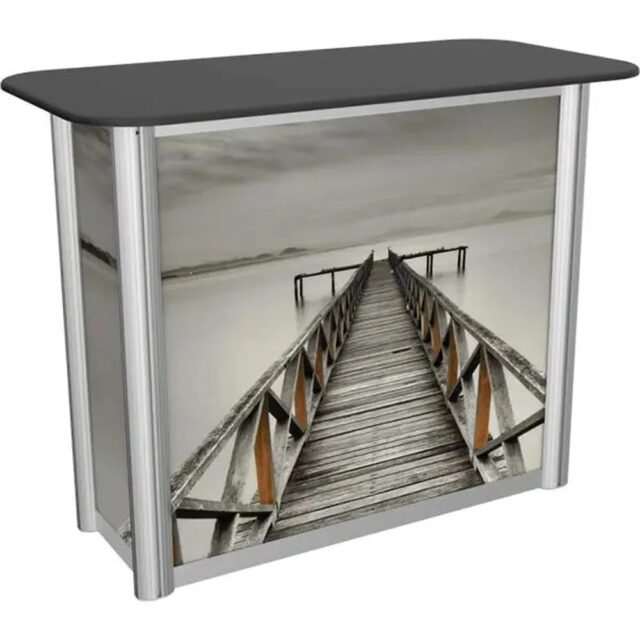 Linear Rectangular Stand-Alone Counter with Locking Door Option