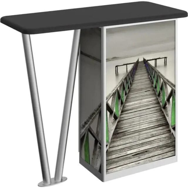 Linear V-Leg Rectangular Display Table