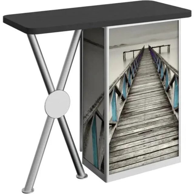 Linear X-Leg Rectangular Display Table