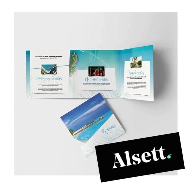 5-5X16-5 Flyers Square Trifold - Order Now - Fast Delivery