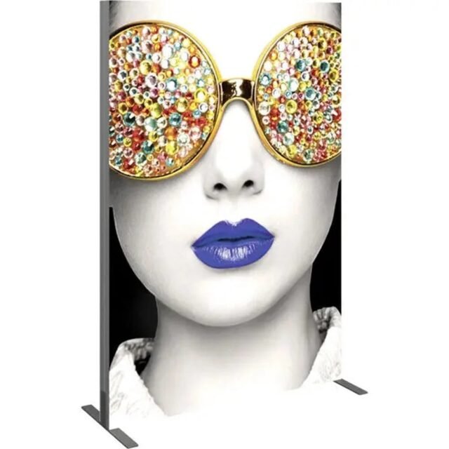 Vector Frame Light Box Rectangle 03 Fabric Display