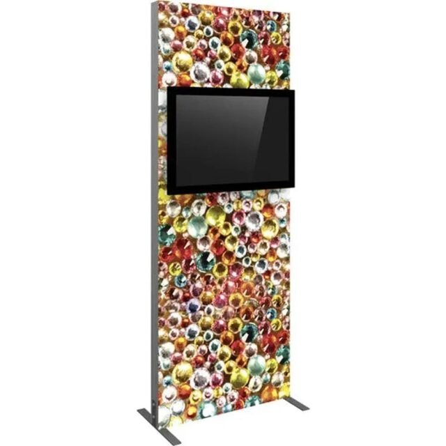 Vector Frame Monitor Kiosk 01 Single/Double Monitor Mount